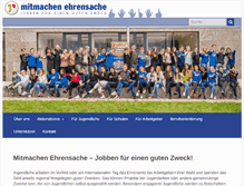 Tablet Screenshot of mitmachen-ehrensache.de